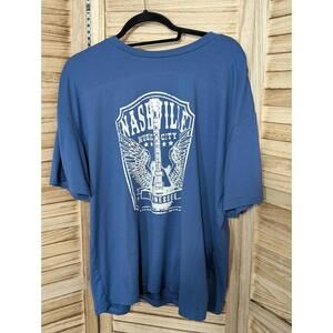 Nashville Tennessee Blue Graphic T Shirt Soft Medium